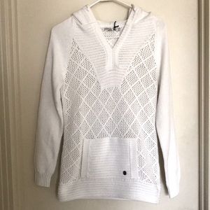 crochet sweater hoodie/ beach coverup